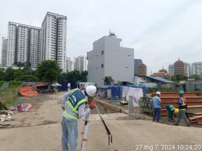 Công ty Đo đạc Mạnh Trường An thi công trắc đạc dự án khu nhà ở Tâm Lực